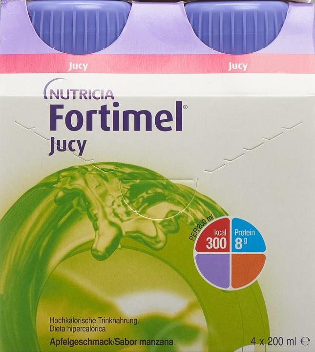 Image du produit Nutricia Fortimel Jucy Pomme, 4 x 200 ml (4 pièce(s), Liquide, 1004 g)