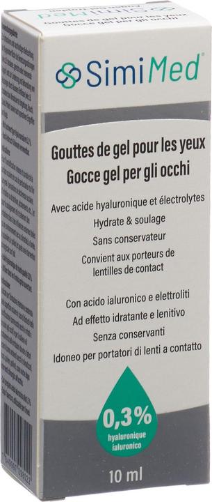 Produktbild SimiMed Augen Gel Tropfen 0.3 % Hyaluron (10 ml, 10 ml Augen Gel Tropfen)