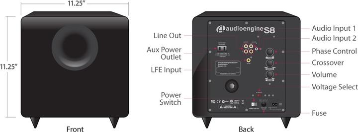Immagine prodotto Audioengine Altoparlante S8 125 W (1 pz., 250 W)