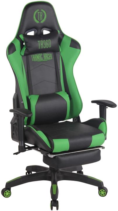 Immagine prodotto CLP Sedia da ufficio Turbo Racing con poggiapiedi, nero/verde