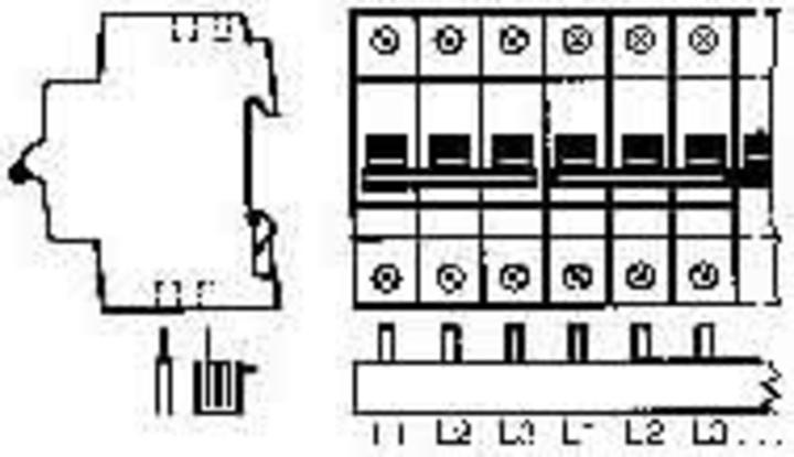 Produktbild ABB Stromschiene 3-Phasen 60-Module