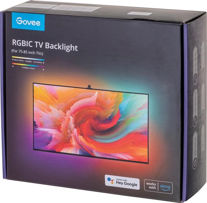 Produktbild Govee DreamView T1 TV- Light Strips, 75"-85" (RGBIC, 499 cm, Indoor)
