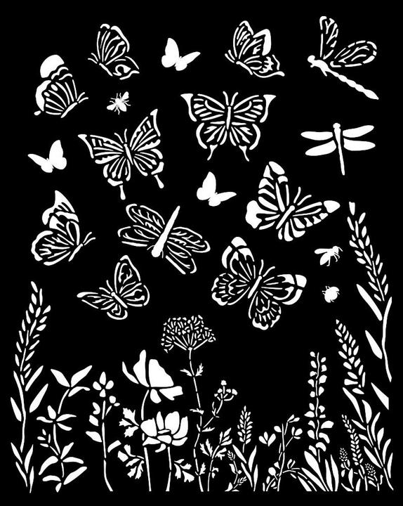 Image du produit Stamperia Pochoir "Lavender", 20 x 25 cm