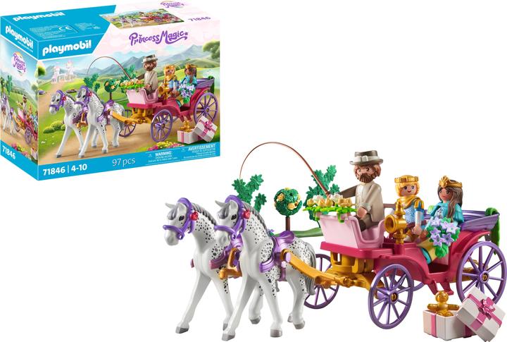 Produktbild Playmobil Kutschfahrt mit Prinzessin und Prinz (71846, Playmobil Princess Magic)