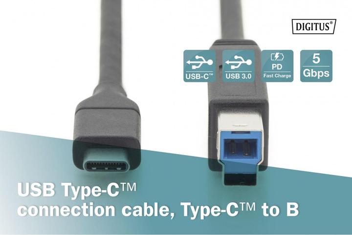 Image du produit Digitus USB C – USB B (1.80 m, USB 3.0)