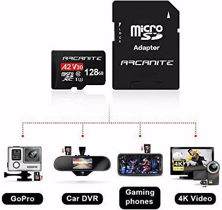 Produktbild Arcanite 128 GB microSDXC-Speicherkarte (128 GB, microSDXC, U3, UHS-I)