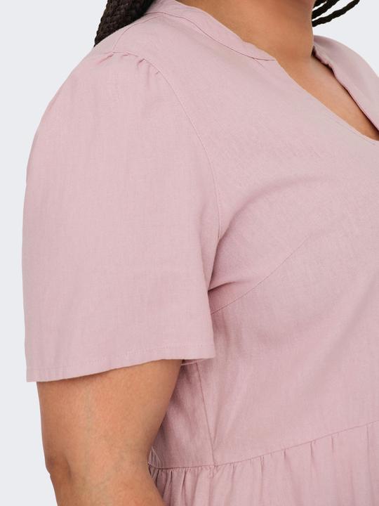 Actual product image Only Regular fit V-neck curve short dress dress (44)