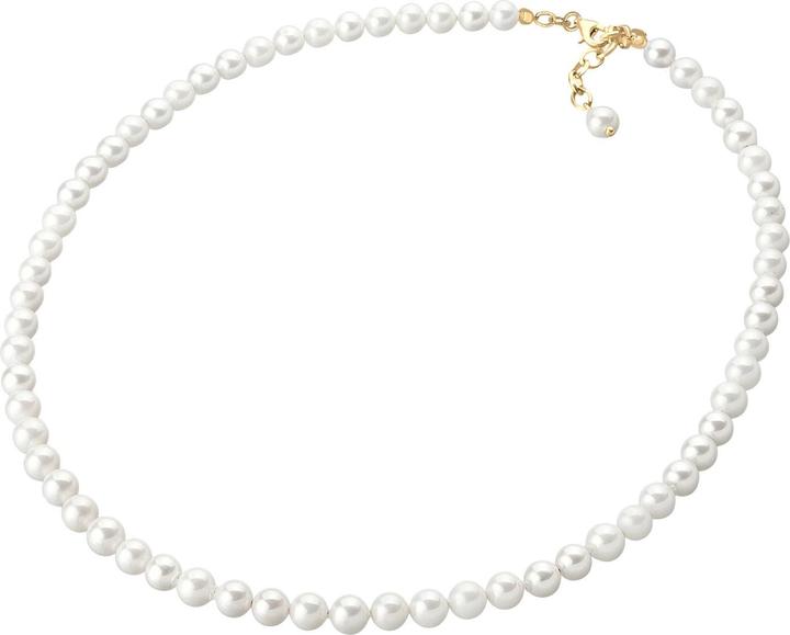 Actual product image Elli Necklace Shell Core Beads 925 Sterling Silver (925 sterling silver, Shell beads, Stainless steel, No gemstones, 42 cm)