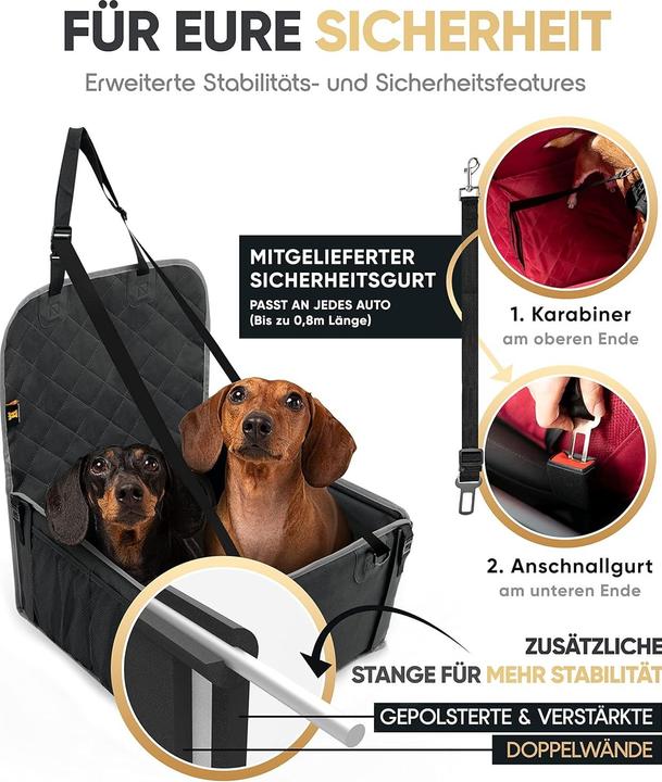 Image du produit Heldenwerk Wasserdichter Hundeautositz (Chien, Lavable, Pliable, Lavable en machine)