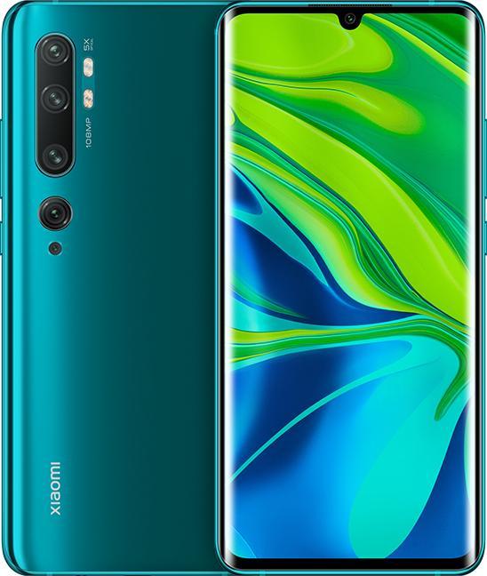 Xiaomi Mi Note 10 (128 GB, Aurora Green, 6.47", Dual SIM, 108 Mpx, 4G)