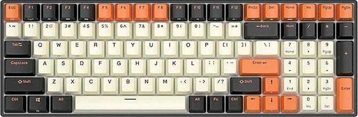 Image du produit Royal Kludge Clavier mécanique RK100 RGB, brown switch (noir-orange) (ING. Int., Sans fil)
