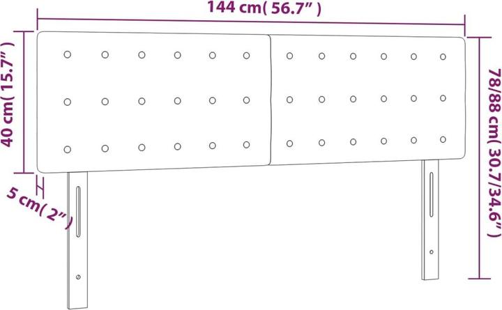 Actual product image VidaXL Jeanette (144 x 5 x 88 cm)