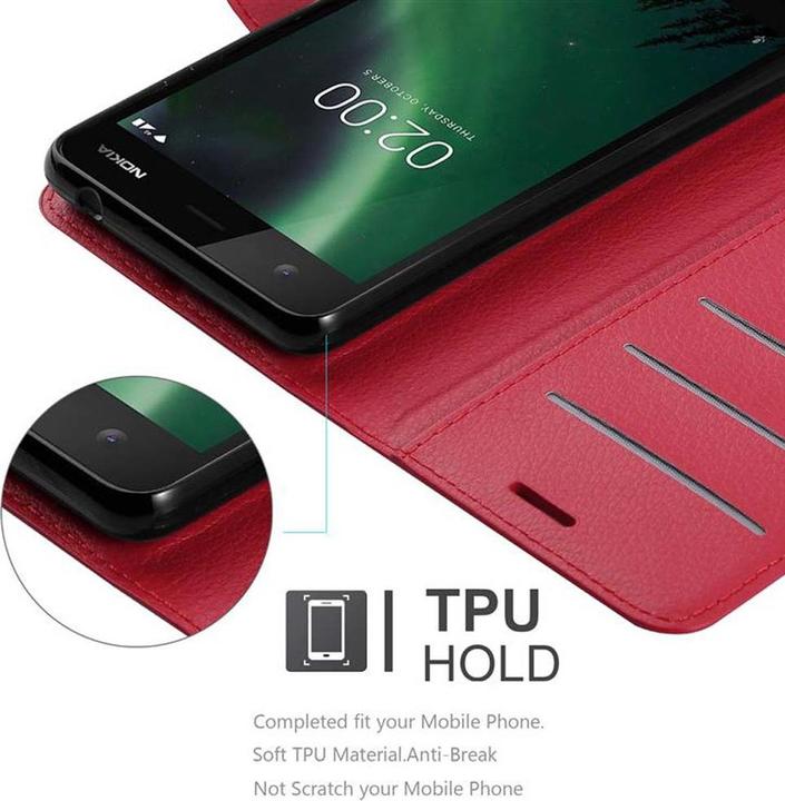 Actual product image Cadorabo Book with stand function cover (Nokia 2.1)