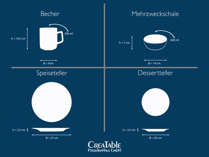 Produktbild CreaTable Hirsch (16 Stück)