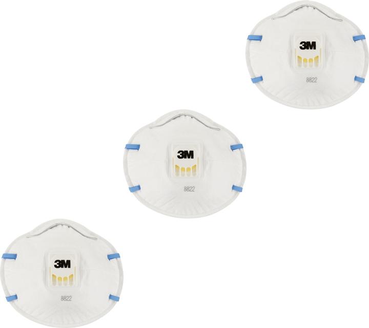 Image du produit 3M Masque anti-poussière confort 8822 (FFP2, 3 x)