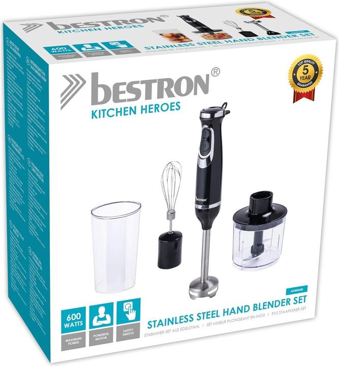 Immagine prodotto Bestron Set di frullatori a mano in acciaio inox
