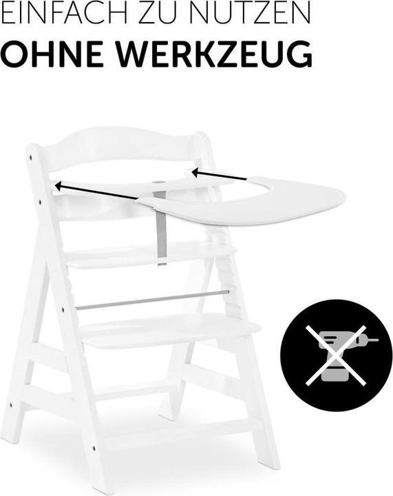 Actual product image Hauck Highchair accessories 5-piece dining tray set for Alpha Plus - Click Tray +