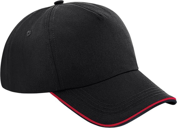 Image du produit Beechfield Authentic Passepoil 5 Panneau Casquette de baseball (Taille unique)