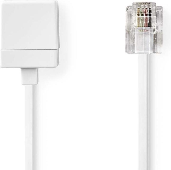 Immagine prodotto Nedis Cavo di prolunga telefonica | RJ11 maschio | RJ11 femmina | 5,00 m | Design del cavo: Piatto |