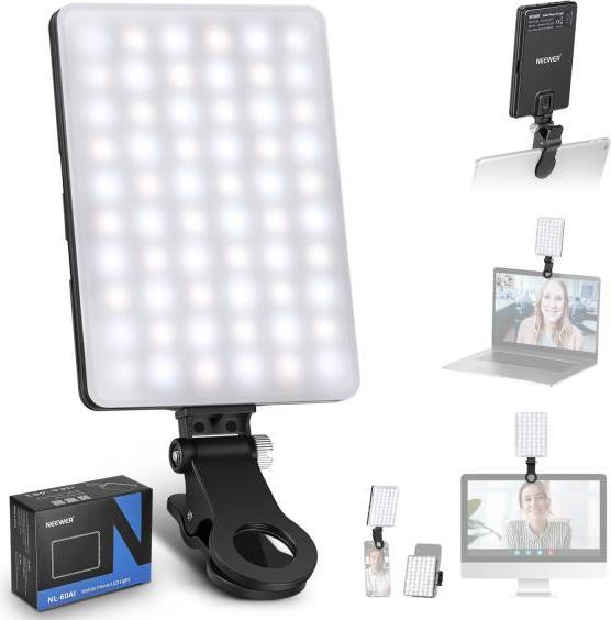 Actual product image Neewer Selfie lamp NL-60AI Bi Colour LED (Further permanent lights)