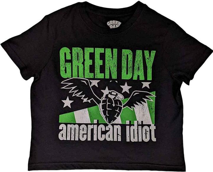 Green Day American Idiot Wings Crop Top (Girlie)