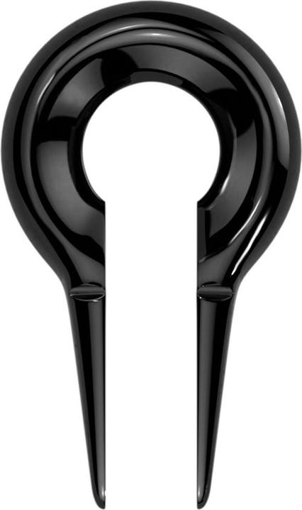 Image du produit Star Piercing Poids d'oreille trou de serrure noir (sans laiton, Acier chirurgical 316L)