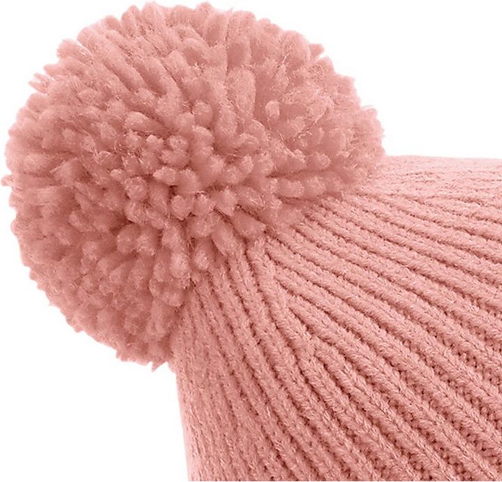 Immagine prodotto Beechfield Cappello con pompon in maglia a costine (Taglia unica)