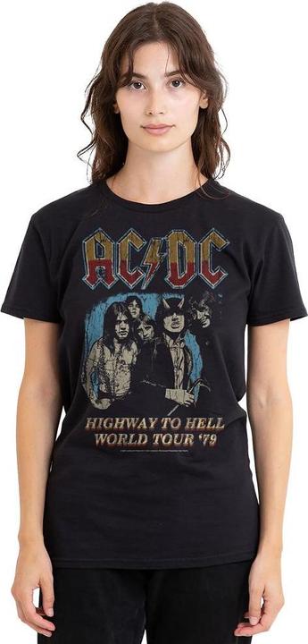 Actual product image AC/DC Unisex Adult Highway World Tour 79 T-Shirt (XL)
