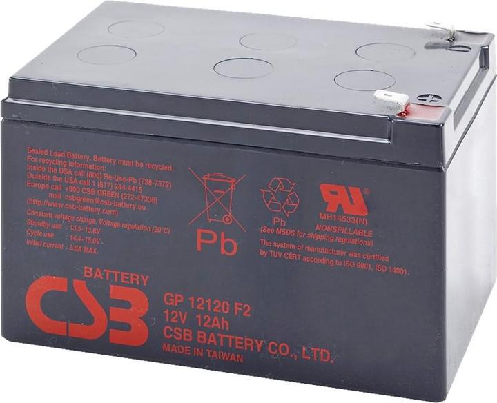 Produktbild CSB Servers Battery Battery 12V 12Ah F2 Pb | GP12120