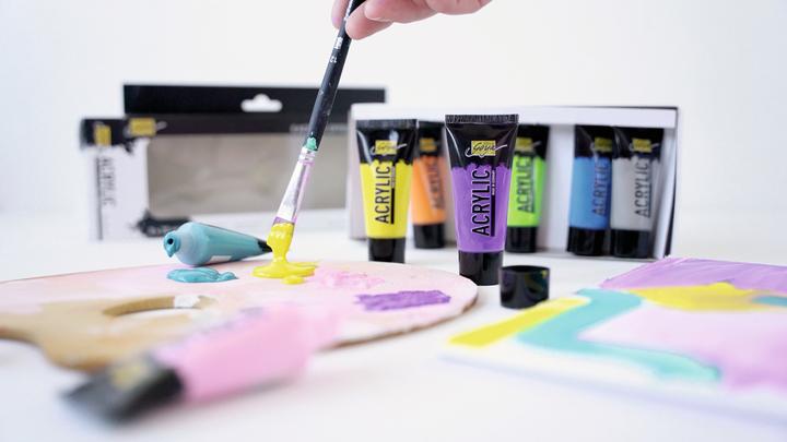 Actual product image Kreul Acrylic paint SOLO Goya Acrylic, 20 ml, set of 8 (Multinational, 20 ml)