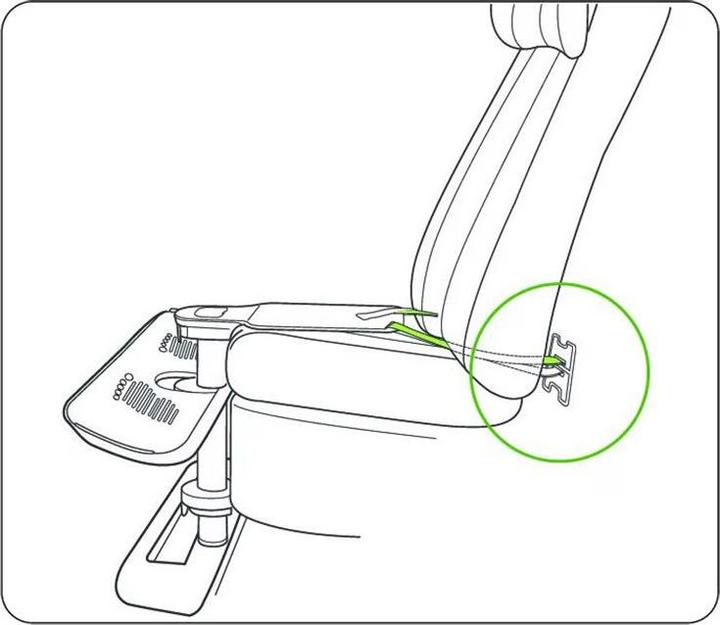 Actual product image KneeGuardKids Universal footrest