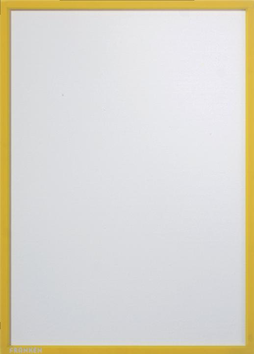 Actual product image Franken Magnetic pocket / document holder, DIN A4, yellow, made of hard film, matt, document-proof (A4)