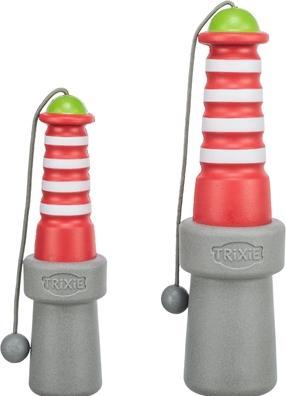 Produktbild Trixie Schwimmspielzeug Aqua Toy Leuchtturm 20 cm, Orange, Grau (Kauspielzeug Hund)