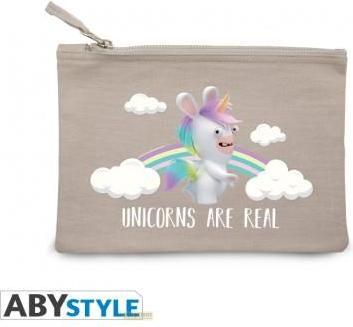 Actual product image ABYstyle LAPINS CRETINS - Cosmetic Case - Lapicorne - Grey