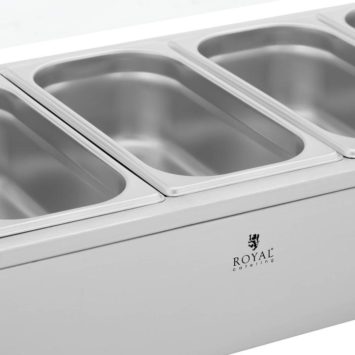 Actual product image Royal Catering Bain Marie - 6 GN 1/3 containers -