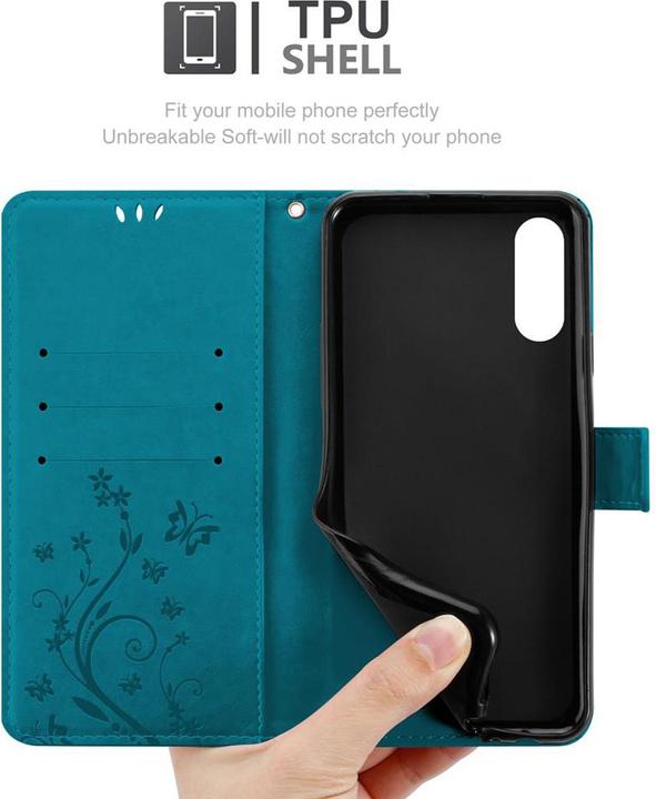 Productafbeelding Cadorabo Bloemen Boekomslag (Huawei Y6 Pro)