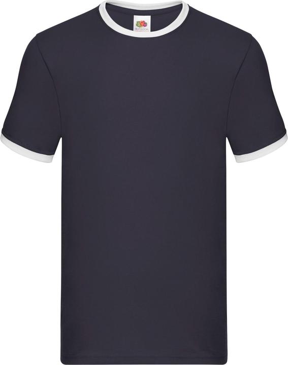 Actual product image Fruit of the Loom Mens Ringer Contrast T-Shirt (XL)