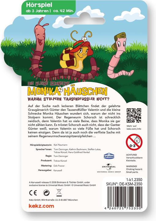 Produktbild Kekz 75235 Die Kleine Schnecke Monika Häuschen - Warum stolpern Tausendfüssler nicht??