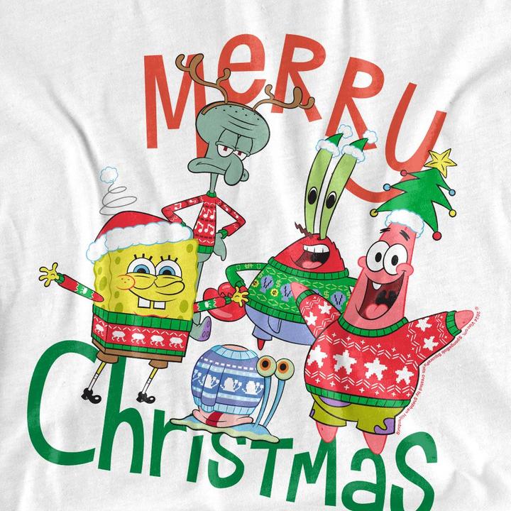 Produktbild Spongebob Squarepants Merry Christmas TShirt (M)
