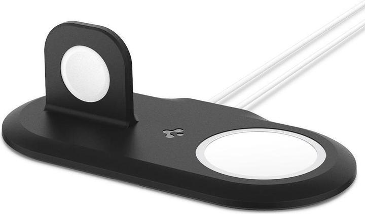 Actual product image Spigen Magfit Duo Apple Magsafe & Watch Charger Stand black (5 W)
