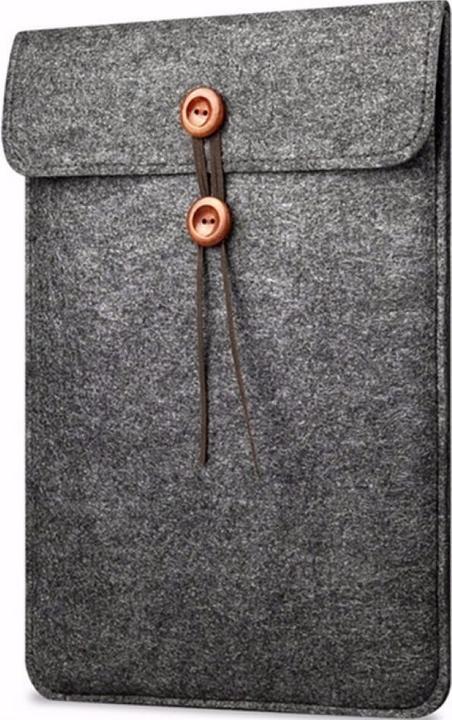 Actual product image G-Case Felt Button Bag for 11" 12" MacBook & Notebook Sleeve Cover (12", Apple)