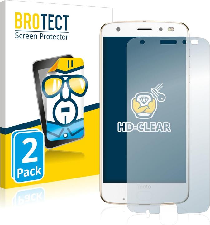 Produktbild BROTECT Schutzfolie Displayschutz Klar (2 Stück, Motorola Moto Z2 Force)