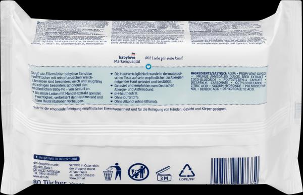 Image du produit dm babylove Sensible (160 pièce(s))