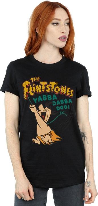 Immagine prodotto The Flintstones Fred Yabba Dabba Doo Maglietta Ampia Donna (XL)