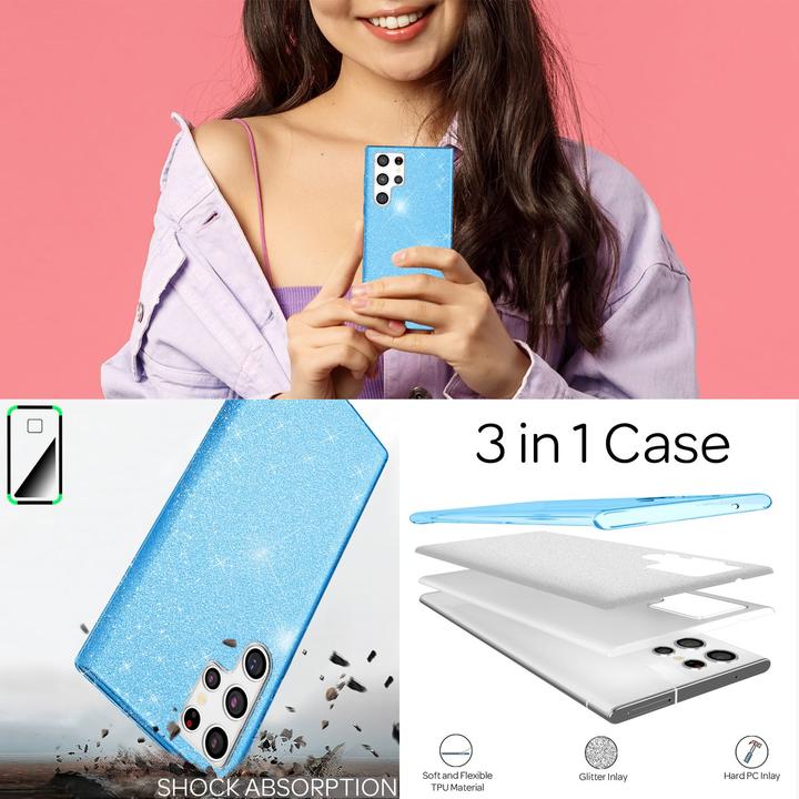 Produktbild Nalia Glitzer Handyhülle (Samsung Galaxy S22 Ultra)