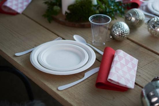 Actual product image Duni Bagasse plate ø18cm 10 pieces (10 x)