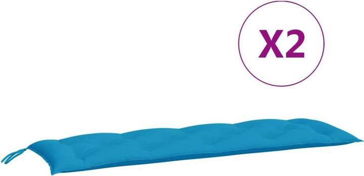 Immagine prodotto VidaXL Cuscini per panca da giardino 2 pezzi. Tessuto O x Ford (150 x 50 x 7 cm)