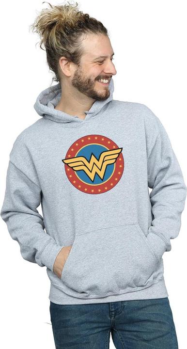 Immagine prodotto Wonder Woman Circle Logo Felpa con Cappuccio Uomo (L)