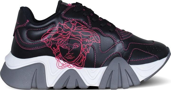 Actual product image Versace Medusa Head Leather Sneakers (35)