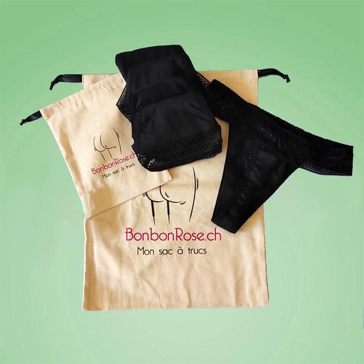 Actual product image Bonbon Rose 5-pack of menstrual panties (4XL)